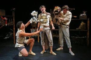 The company of "Bears in Space" at 59E59 Theaters