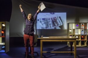 Sonya Kelly in "How to Keep an Alien" at the Irish Arts Center