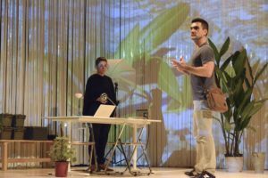 Dan Domingues and the delightful Irene Lucio in "The Undertaking" at BAM 