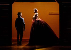 Scott Sheppard and Jennifer Kidwell in "Underground Railroad Game" at Ars Nova