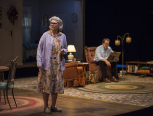 Debra Monk and Ian Barford in "Visiting Edna" at Steppenwolf Theatre Company