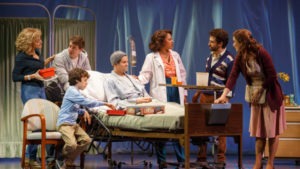 The company of "Falsettos" at the Walter Kerr Theatre