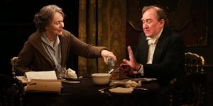 Dearbhla Molloy and Dermot Crowley in "Afterplay" at the Irish Rep 