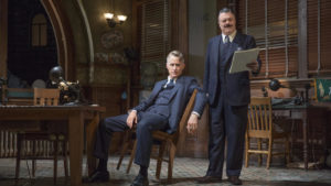 John Slattery and Nathan Lane in "The Front Page" at the Broadhurst Theatre