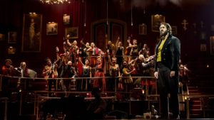 Josh Groban and the company of "Natasha, Pierre & the Great Comet of 1812" at the Imperial Theatre