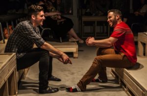 Michael Urie and Robin De Jesús in "Homos, or Everyone in America" at the Labyrinth Theater Company