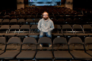 Daniel Kitson in "Mouse, or the Persistence of an Unlikely Thought" at St. Ann's Warehouse