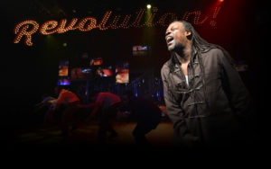 The cast of "Party People" at The Public Theater