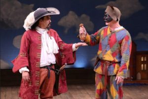 Orlando Pabotoy and Steven Epp in "Servant of Two Masters" at Theatre for a New Audience