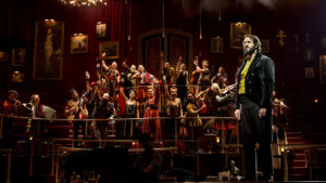 Josh Groban and the company of "The Great Comet" at the Imperial Theatre