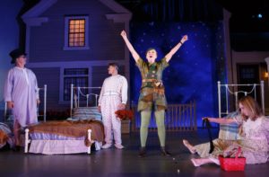 Daniel Jenkins, Keith Reddin, Kathleen Chalfant and Lisa Emery in Sarah Ruhl's “For Peter Pan on her 70th birthday” at Playwrights Horizons