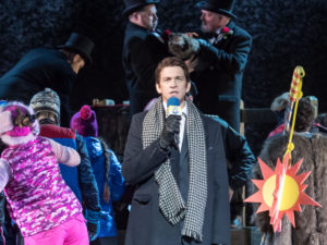 Andy Karl leads the company of "Groundhog Day" at the August Wilson Theatre