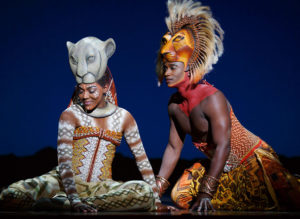 "The Lion King" at the Minskoff Theatre.
