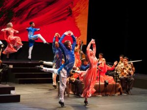 Mark Morris Dance Group and Silk Road Ensemble's "Layla and Majnun" at the Rose Theatre, courtesy of Lincoln Center's White Light Festival.