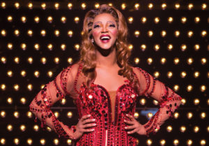 J. Harrison Ghee in "Kinky Boots" at the Al Hirschfeld Theatre.