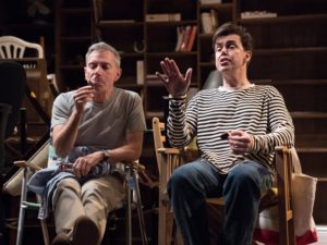 Arnie Burton and Matt McGrath in Keen Company's production of Steven Dietz's "Lonely Planet" at Theatre Row.