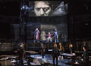 The company of Emmanuel Demarcy-Mota's production of "State of Siege" by Albert Camus at BAM.