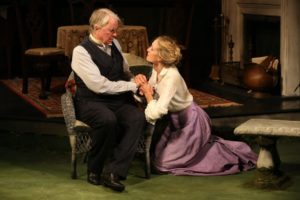 John Windsor-Cunningham and Rachel Pickup in Brian Friel's "The Home Place" at the Irish Rep.