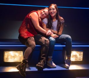Emma Hunton and Krystina Alabado in Prospect Theater Company's "The Mad Ones" at 59E59 Theaters.