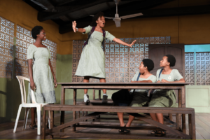 The company of Jocelyn Bioh's "School Girls; Or the African Mean Girls Play" at MCC Theater.