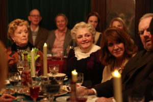 Patricia Kilgarriff and Patti Perkins in Irish Rep's production of "The Dead, 1904" at the American Irish  Historical Society.