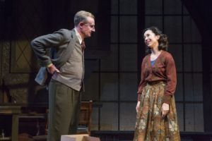 Daniel Gerroll and Robin Abramson in Fellowship for Performing Arts' production of "Shadowlands" by William Nicholson at the Acorn Theatre at Theatre Row.
