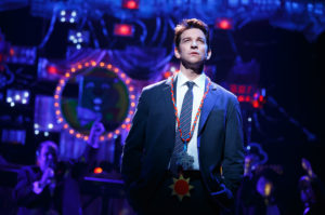 Andy Karl in "Groundhog Day" at the August Wilson Theatre.