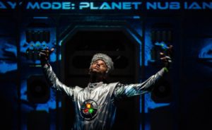 Darian Dauchan in "The Brobot Johnson Experience" at the Bushwick Starr.