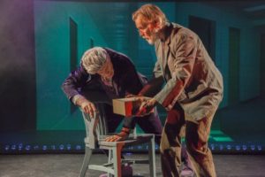 Tom Nelis and Paul Zimet in Ellen Maddow's "Fusiform Gyrus" at HERE Arts Center.