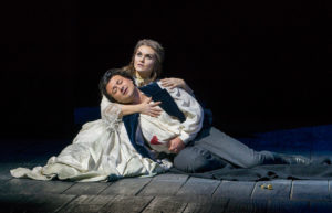 Olga Peretyatko-Mariotti and Vittorio Grigolo in Donizetti's "Lucia di Lammermoor" at The Metropolitan Opera. PHOTO CREDIT - Richard Termine