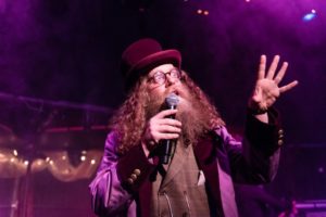 Ben Caplan in 2b Theatre's production of "Old Stock: A Refugee Love Story" at 59E59 Theaters.