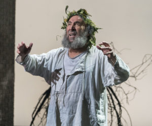 Antony Sher as "King Lear" in the Royal Shakespeare Company's production at BAM Harvey.