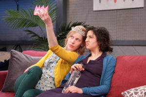 Abby Rosebrock and Layla Khosh in Ms. Rosbrock's "Dido of Idaho" at Ensemble Studio Theatre.