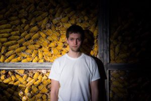 Ethan Dubin as the title character in Alex Lubischer's "Bobbie Clearly" at the Black Box Theatre via Roundabout Underground.