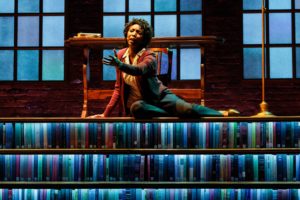 Sharon Washington in "Feeding the Dragon", a Primary Stages production at the Cherry Lane Theatre.