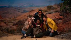 The company of "Tin Cat Shoes" at Clubbed Thumb's Summerworks.