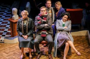 The company of Alan Ayckbourn's "A Brief History of Women" at 59E59 Theaters.