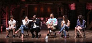 Q&A session with ensemble members of "Hamilton".