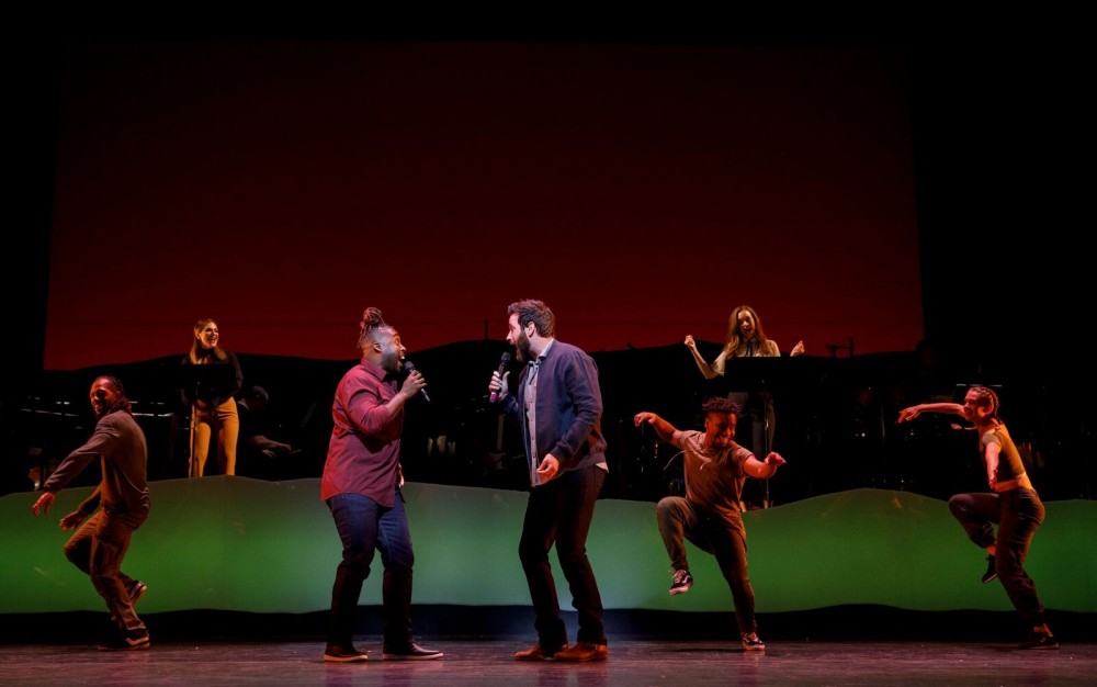 Shoshana Bean, Mykal Kilgore, Colin Donnell, Solea Pfeiffer lead the Encores! Off-Center revival of Jason Robert Brown's "Songs for a New World" at New York City Center.