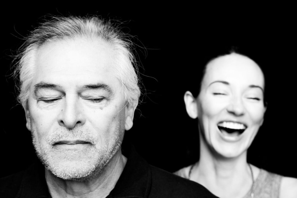 Robert Salas and Elizabeth A. Davis in "Indian Joe" at The Davenport Theatre.