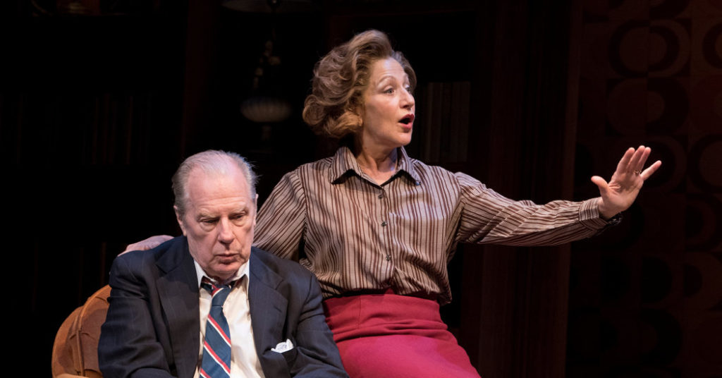 Michael McKean and Edie Falco in The New Group's production of Sharr White's "The True" at the Pershing Square Signature Center.