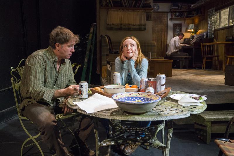 John Keating, Sarah Street, and Michael Mellamphy in the Pond Theatre Company's production of "The Naturalists" by Jaki McCarrick at the Walkerspace Theatre.