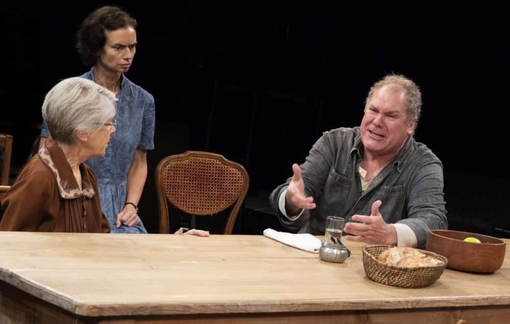 Alice Cannon, Yvonne Woods, and Jay O. Sanders in Richard Nelson's version of "Uncle Vanya" by Anton Chekhov at the Kaye Playhouse, courtesy of Hunter Theater Project.