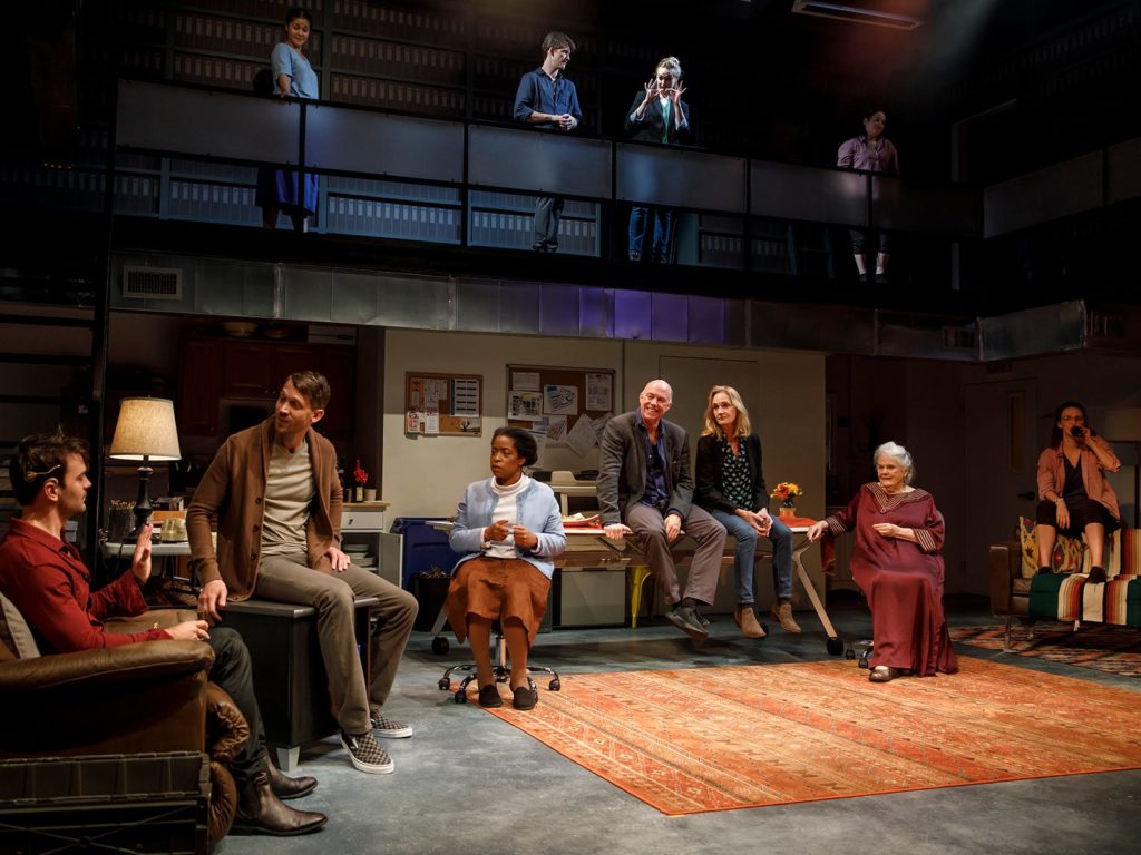 The company of Craig Lucas's "I Was Most Alive With You" at Playwrights Horizons.
