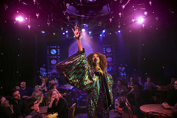 Daniel Alexander Jones stars as Jomama Jones in "Black Light" at Greenwich House Theater. Photo by Chad Batka.