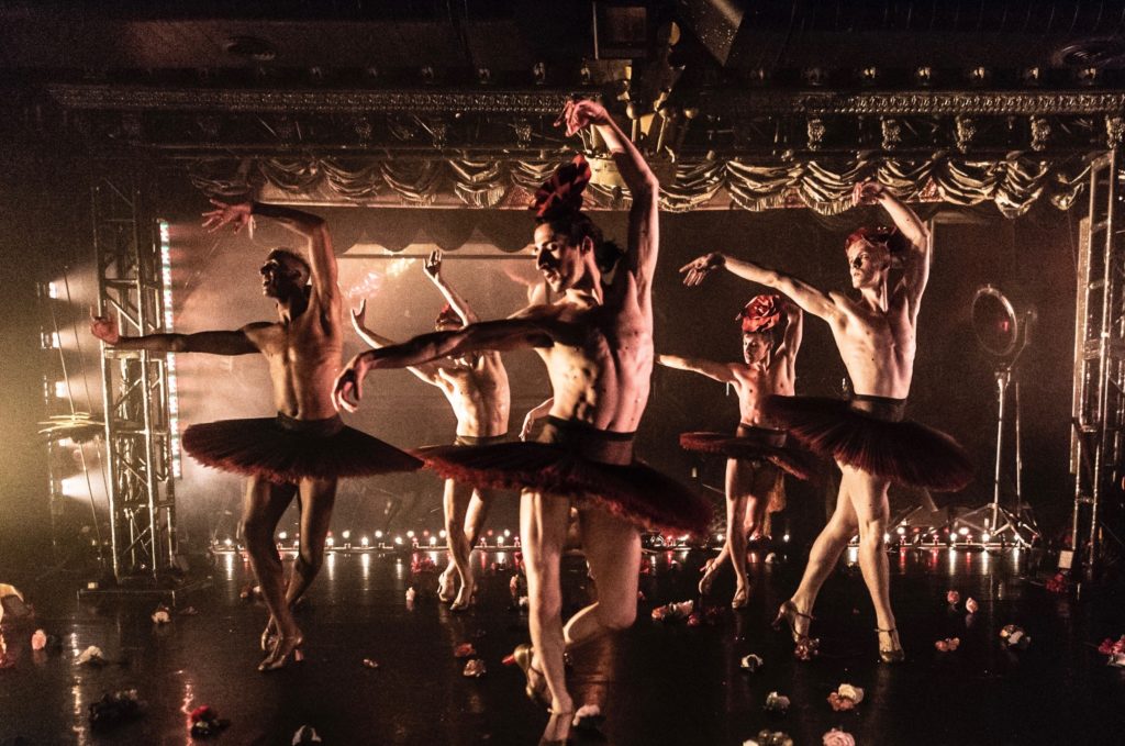 The company of Company XIV's "Ferdinand: Boylesque Bullfight" at Théâtre XIV.