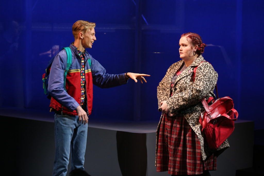 Kyle Sherman and Sarah Lynn Marion in Keen Company's revival of Adam Gwon's "Ordinary Days" at Theatre Row. Photo by Carol Rosegg.