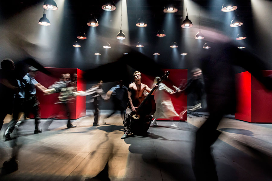 The company of Cheek by Jowl and Pushkin Theatre's co-production of Shakespeare's "Measure for Measure" at the BAM Harvey Theater.