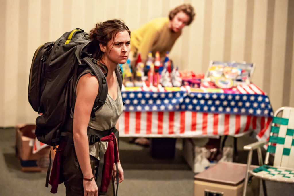 Leah Karpel and Kristin Griffith in Samuel D. Hunter's "Lewiston/Clarkston" at Rattlestick Playwrightys Theatre. Photo by Jeremy Daniel.