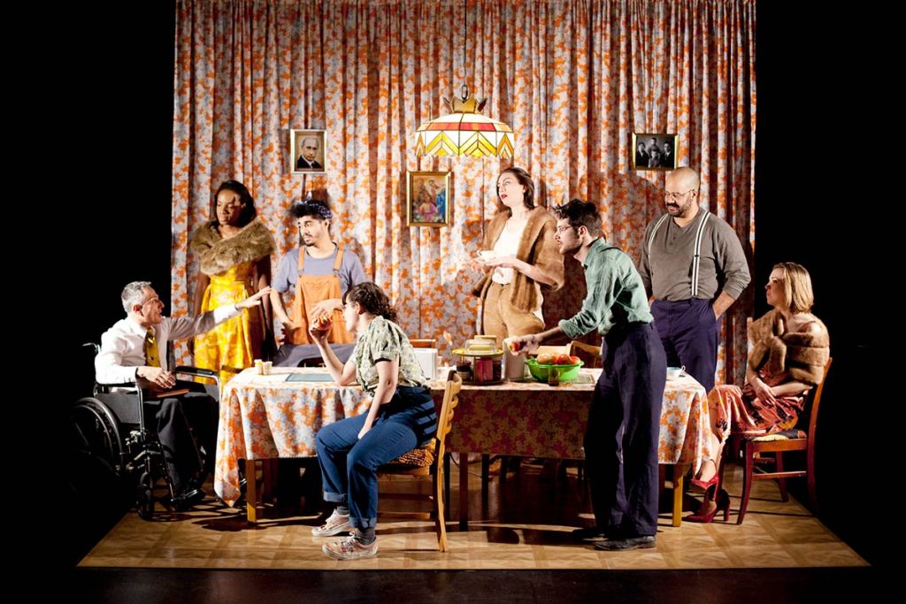 The company of New Saloon’s "Minor Character" at the Public's 2019 edition of its Under the Radar Festival. Photo by Elke Young.